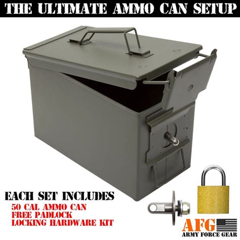 lockable metal ammo box|ammo box locking hardware kit.